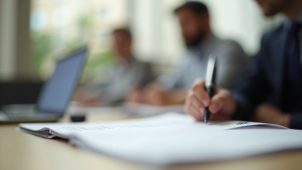 Incontro di affari internazionale con documenti e taccuino