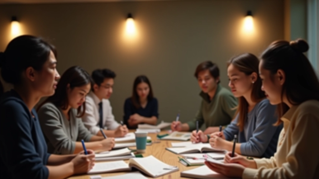 Studenti in lezione di mandarino