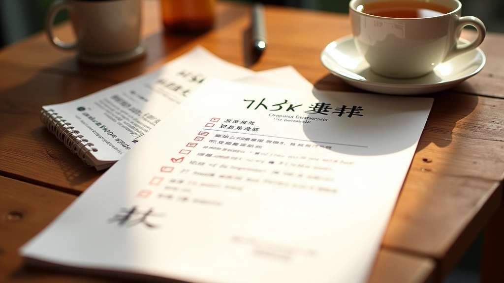 Certificato HSK e libri di preparazione all'esame su tavolo